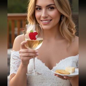 The Queen's Jewels-❣️ Embellished Apple Wine Glasses